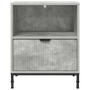 Natskab 2 pcs Betongrå 49 x 36 x 61 cm Konstrueret træ