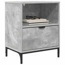 Natskab 2 pcs Betongrå 49 x 36 x 61 cm Konstrueret træ