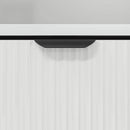 Natskab 2 pcs Hvid højglans 49 x 36 x 61 cm Konstrueret træ