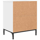 Natskab 2 pcs Hvid højglans 49 x 36 x 61 cm Konstrueret træ