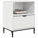 Natskab 2 pcs Hvid højglans 49 x 36 x 61 cm Konstrueret træ