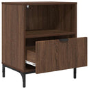Natskab 2 pcs Brun eg 49 x 36 x 61 cm Konstrueret træ
