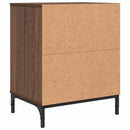 Natskab 2 pcs Brun eg 49 x 36 x 61 cm Konstrueret træ