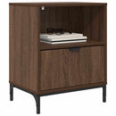 Natskab 2 pcs Brun eg 49 x 36 x 61 cm Konstrueret træ