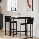 bord Sort eg 100 x 50 x 90,5 cm Ingeniørtræ og stål