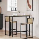 bord Sonoma eg 100 x 40 x 100,5 cm Ingeniørtræ og stål