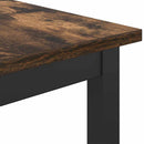 bord Røget eg 100 x 40 x 100,5 cm Ingeniørtræ og stål