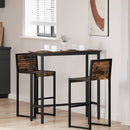bord Røget eg 100 x 40 x 100,5 cm Ingeniørtræ og stål
