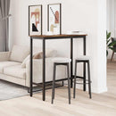 bord Røget eg 100 x 40 x 100,5 cm Ingeniørtræ og stål