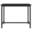 bord Sort eg 100 x 50 x 76,5 cm Ingeniørtræ og stål