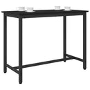 bord Sort eg 100 x 50 x 76,5 cm Ingeniørtræ og stål