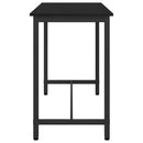 bord Sort eg 100 x 50 x 76,5 cm Ingeniørtræ og stål
