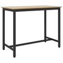 bord Sonoma eg 100 x 50 x 76,5 cm Ingeniørtræ og stål