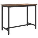 bord Røget eg 100 x 50 x 76,5 cm Ingeniørtræ og stål