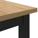 bord Artisan Egetræ 100 x 50 x 76,5 cm Ingeniørtræ og stål