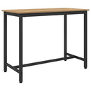 bord Artisan Egetræ 100 x 50 x 76,5 cm Ingeniørtræ og stål