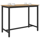 bord Artisan Egetræ 100 x 50 x 76,5 cm Ingeniørtræ og stål