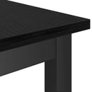 Spisebænk Sort eg 100 x 32,5 x 48,5 cm Ingeniørtræ og stål