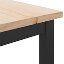 bord Naturfarvet 100 x 50 x 91 cm Ingeniørtræ og stål