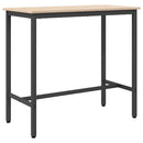 bord Naturfarvet 100 x 50 x 91 cm Ingeniørtræ og stål