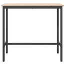 bord Naturfarvet 100 x 50 x 91 cm Ingeniørtræ og stål