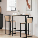bord Naturfarvet 100 x 40 x 101 cm Ingeniørtræ og stål