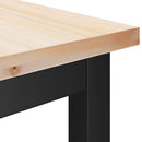 Spisebænke 2 pcs Naturfarvet 100 x 32,5 x 49 cm
