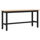 Spisebænke 2 pcs Naturfarvet 100 x 32,5 x 49 cm