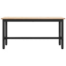 Spisebænke 2 pcs Naturfarvet 100 x 32,5 x 49 cm