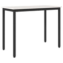 bord Hvid 100 x 50 x 77 cm Ingeniørtræ og stål
