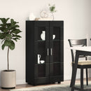 Sideboard FLORIN 55,5 x 29 x 100 cm Sort Konstrueret træ