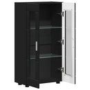 Sideboard FLORIN 55,5 x 29 x 100 cm Sort Konstrueret træ