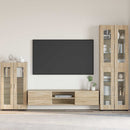 Sideboard FLORIN 55,5 x 29 x 100 cm Sonoma eg Konstrueret træ