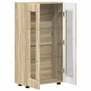 Sideboard FLORIN 55,5 x 29 x 100 cm Sonoma eg Konstrueret træ