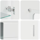 Sideboard FLORIN 55,5 x 29 x 100 cm Høj gloss hvid