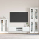 Sideboard FLORIN 55,5 x 29 x 100 cm Høj gloss hvid