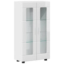 Sideboard FLORIN 55,5 x 29 x 100 cm Høj gloss hvid