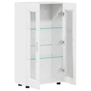 Sideboard FLORIN 55,5 x 29 x 100 cm Høj gloss hvid
