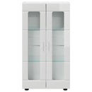 Sideboard FLORIN 55,5 x 29 x 100 cm Høj gloss hvid