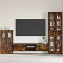 Sideboard FLORIN 55,5 x 29 x 100 cm Røget eg Konstrueret træ