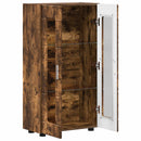 Sideboard FLORIN 55,5 x 29 x 100 cm Røget eg Konstrueret træ