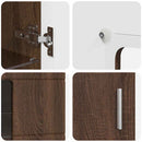 Sideboard FLORIN 55,5 x 29 x 100 cm Brun eg Konstrueret træ