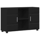 Sideboard FLORIN 88,5 x 30,5 x 55,5 cm Sort Konstrueret træ