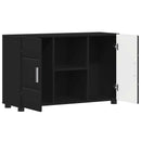 Sideboard FLORIN 88,5 x 30,5 x 55,5 cm Sort Konstrueret træ