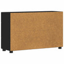Sideboard FLORIN 88,5 x 30,5 x 55,5 cm Sort Konstrueret træ