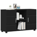Sideboard FLORIN 88,5 x 30,5 x 55,5 cm Sort Konstrueret træ