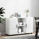 Sideboard FLORIN 88,5 x 30,5 x 55,5 cm Høj gloss hvid