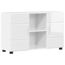 Sideboard FLORIN 88,5 x 30,5 x 55,5 cm Høj gloss hvid