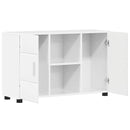 Sideboard FLORIN 88,5 x 30,5 x 55,5 cm Høj gloss hvid