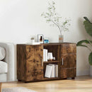 Sideboard FLORIN 88,5 x 30,5 x 55,5 cm Røget eg Konstrueret træ